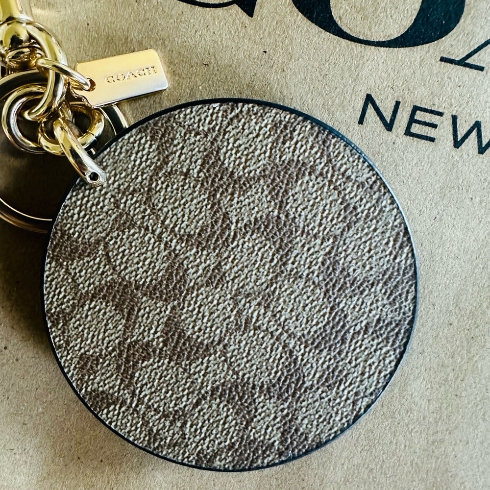 NEW Coach Bad Girls Club Bag Charm In Signature Canvas - Picture 4 of 10